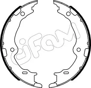 LEXUS Комплект барабанних колодок LS (_F4_) 460 AWD (USF45, USF46) 08-, TOYOTA CENTURY (_G6_) Hybrid (UWG60 18- CIFAM 153-522