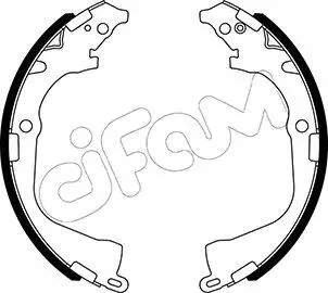 VW Комплект барабанних колодок AMAROK (2HA, 2HB, S1B, S6B, S7A, S7B, AGD) 2.0 BiTDI 10-12 CIFAM 153-529 (фото 1)