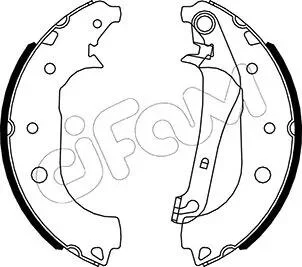 FORD Комплект барабанних колодок ECOSPORT 1.0-2.0 13- CIFAM 153-531 (фото 1)