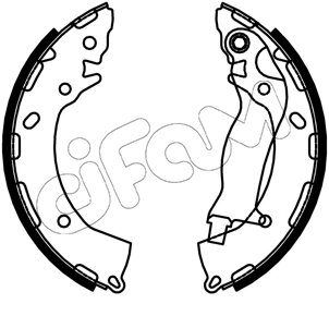 HYUNDAI Комплект барабанних колодок i10 III (AC3, AI3) 1.0 MPi 19- CIFAM 153-747