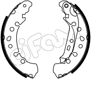 TOYOTA Комплект барабанних колодок YARIS CROSS (MXP_) 1.5 Hybrid (MXPJ10) 20- CIFAM 153-750