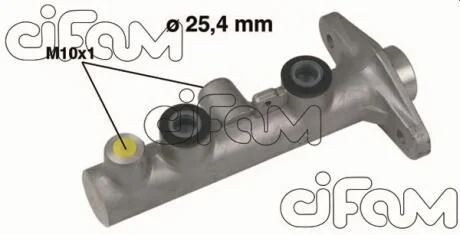 Головний гальмівний циліндр Santa Fe 01-(D1=25,4mm) CIFAM 202-347