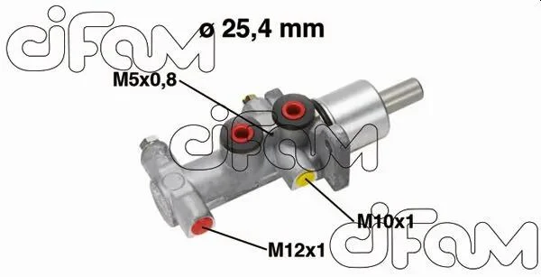 RENAULT головний гальмівний циліндр Nissan Primastar 01-, Opel Vivaro 01-, Trafic II 01- (сист.TRW) CIFAM 202-554 (фото 1)