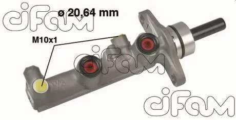 Головний гальмівний циліндр Rav 4 00-05(D1=20,64mm) CIFAM 202-590