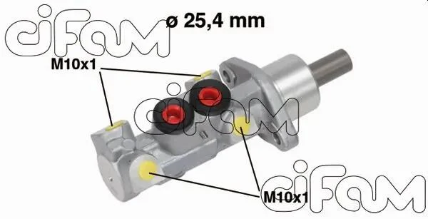 Головний гальмівний циліндр T4 96- +ABS(D1=25,4mm, без ABS)(ATE) CIFAM 202-604 (фото 1)