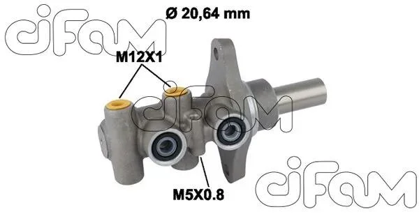 JEEP Главный тормозной цилиндр COMPASS 06-, DODGE CALIBER 06- CIFAM 202-810 (фото 1)