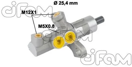 Головний гальмівний циліндр Insignia A 08-/ Astra J 09-/Cruze 09-(D1=25,4mm)(ATE) CIFAM 202-811