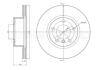 BMW Диск торм.передн. BMW 1(F20) 118I 120I 2010-, 3(F30) 316D-320I 2012- CIFAM 800-1367C (фото 1)