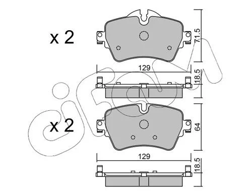 BMW колодки гальм передн. MINI Cooper 13- CIFAM 822-1013-0 (фото 1)