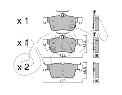 Тормозные колодки Focus/Kuga/Mondeo 12- CIFAM 822-1040-0