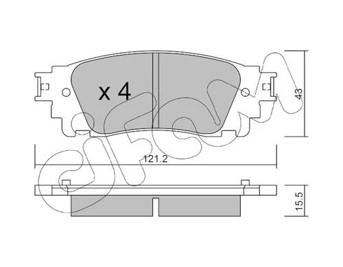 LEXUS Колодки гальмівні CIFAM 822-1041-0 (фото 1)