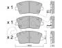 KIA Комплект гальмівних колодок STINGER (CK) 2.0 T-GDI 17- CIFAM 822-1168-0 (фото 1)
