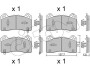 FORD колодки гальмівні передні (з датчиком зносу) MUSTANG MACH-E (CGW) EV 20- CIFAM 822-1220-1 (фото 1)