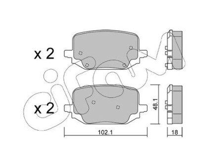 FORD USA Гальмівні колодки Explorer 3.0 19- CIFAM 822-1331-0