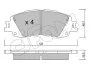 TOYOTA Гальмівні колодки передні YARIS (_P21_, _PA1_, _PH1_) 1.5 (MXPA10, MXPA11, MXPA12) 20- CIFAM 822-1410-0 (фото 1)