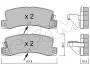 Тормозные колодки зад. Avensis/Corolla/Camry/Corona/Celica/Carina/RX/ES 87-07 CIFAM 822-161-2 (фото 1)