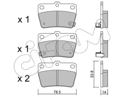 Тормозные колодки зад. DR5/RAV 4 (01-21) CIFAM 822-431-0