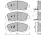 Тормозные колодки пер. Toyota Avensis 00-08 (bosch) CIFAM 822-450-0 (фото 1)
