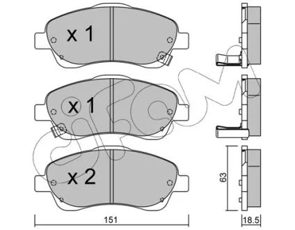 Тормозные колодки пер. Toyota Avensis 00-08 (bosch) CIFAM 822-450-0