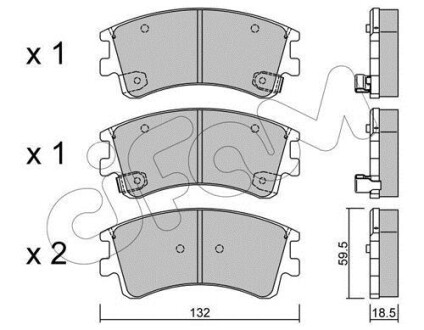 Гальмівні колодки пер. Mazda 6 02- CIFAM 822-476-0