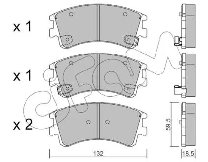 Гальмівні колодки пер. Mazda 6 02- CIFAM 822-476-0