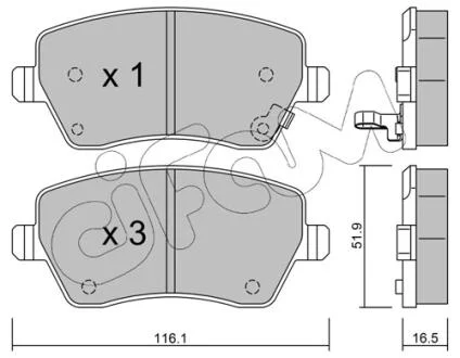 Тормозные колодки пер. Suzuki Swift 05- (TRW) CIFAM 822-485-1