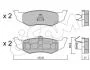 CHRYSLER колодки гальмівні задні PT Cruiser,Sebring,Neon 00- CIFAM 822-522-0 (фото 1)
