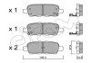 Тормозные колодки зад. Qashqai/X-Trail 07- (38x105,5x14,3) CIFAM 822-612-0 (фото 1)