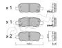 Тормозные колодки зад. Qashqai/X-Trail 07- (38x105,5x14,3) CIFAM 822-612-0 (фото 1)