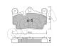 Тормозные колодки зад. Audi Q7/Touareg/Cayenne (Brembo) (112,2x73,2x16,2) CIFAM 822-655-0 (фото 1)