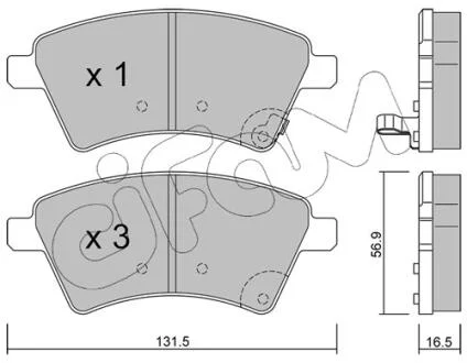 Тормозные колодки пер. Suzuki SX4 04> CIFAM 822-702-0