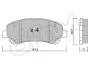 Тормозные колодки пер. QASHQAI I/QASHQAI II/ X-TRAIL 1.5D-2.5 07- CIFAM 822-792-0 (фото 1)