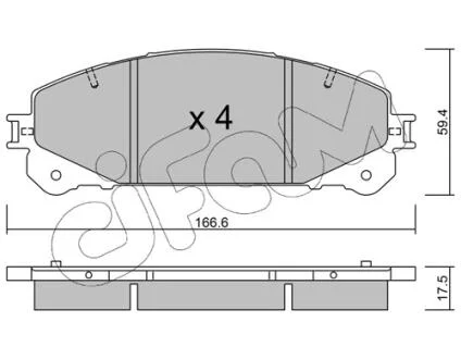 TOYOTA колодки гальмівні дискові Lexus CIFAM 822-938-0