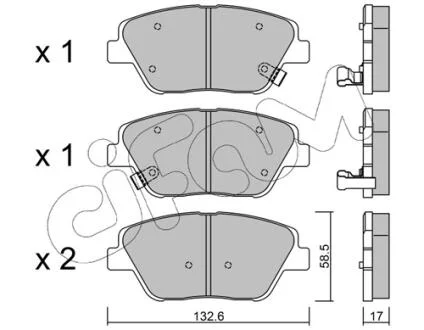 HYUNDAI Тормозн.колодки передн.Sonata NF,Kia Optima 09- CIFAM 822-945-0