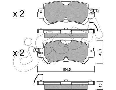 Гальмівні колодки зад. CX3/2/CX5 12- CIFAM 822-970-0