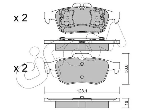 RENAULT Комплект гальмівних колодок задній LATITUDE (L70_) 1.5 dCi (L70R, L731) 10- CIFAM 822-974-0 (фото 1)