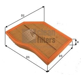 Фильтр воздушный MB A (W177) 180d/200d/220d 18- CLEAN FILTERS MA3493