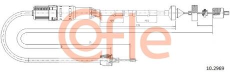 Трос сцепления COFLE 10.2969
