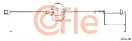 Трос ручного гальма FOCUS 01-05 COFLE 10.5360