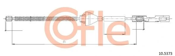 Трос ручника COFLE 10.5373 (фото 1)