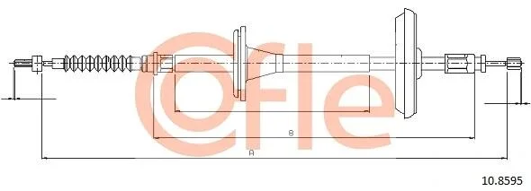 Трос ручника COFLE 10.8595 (фото 1)