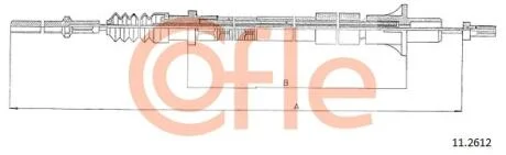 Трос сцепления COFLE 11.2612