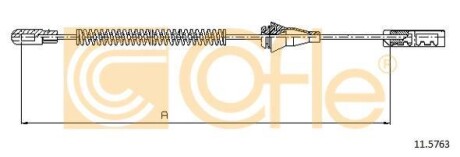 Трос ручника COFLE 11.5763