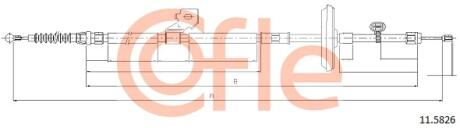 Фото трос ручника COFLE 11.5826 Трос ручника COFLE 11.5826