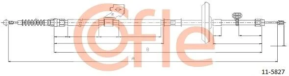 Трос ручника COFLE 11.5827 (фото 1)