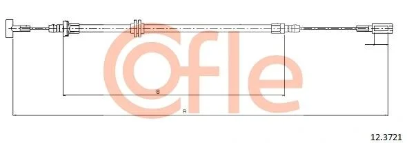 Трос ручника COFLE 12.3721 (фото 1)