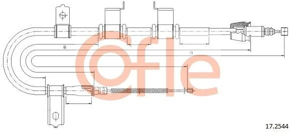 Трос ручника COFLE 17.2544 (фото 1)