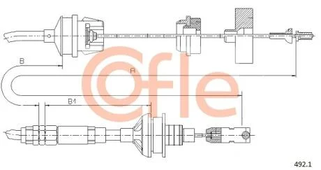 Трос сцепления COFLE 492.1