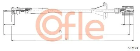 Трос спідометра COFLE S07123