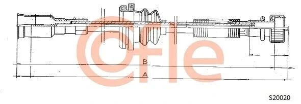 Трос спидометра COFLE S20020 (фото 1)